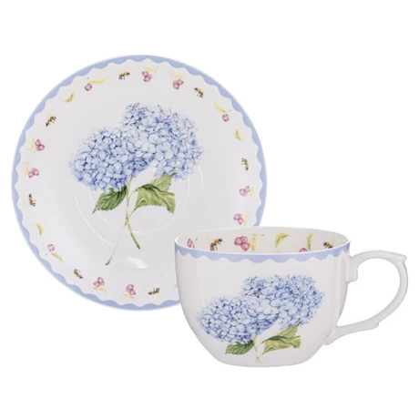 Garden Bouquet Hydrangea Blue Cup & Saucer - Image 2