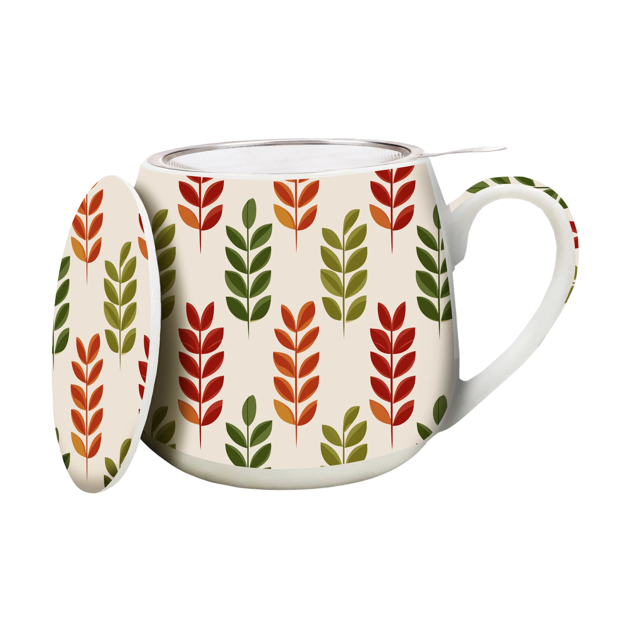 Autumn Leaves 3Piece infuser Mug